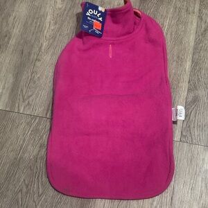 Pink Fleece Reversible dog jacket